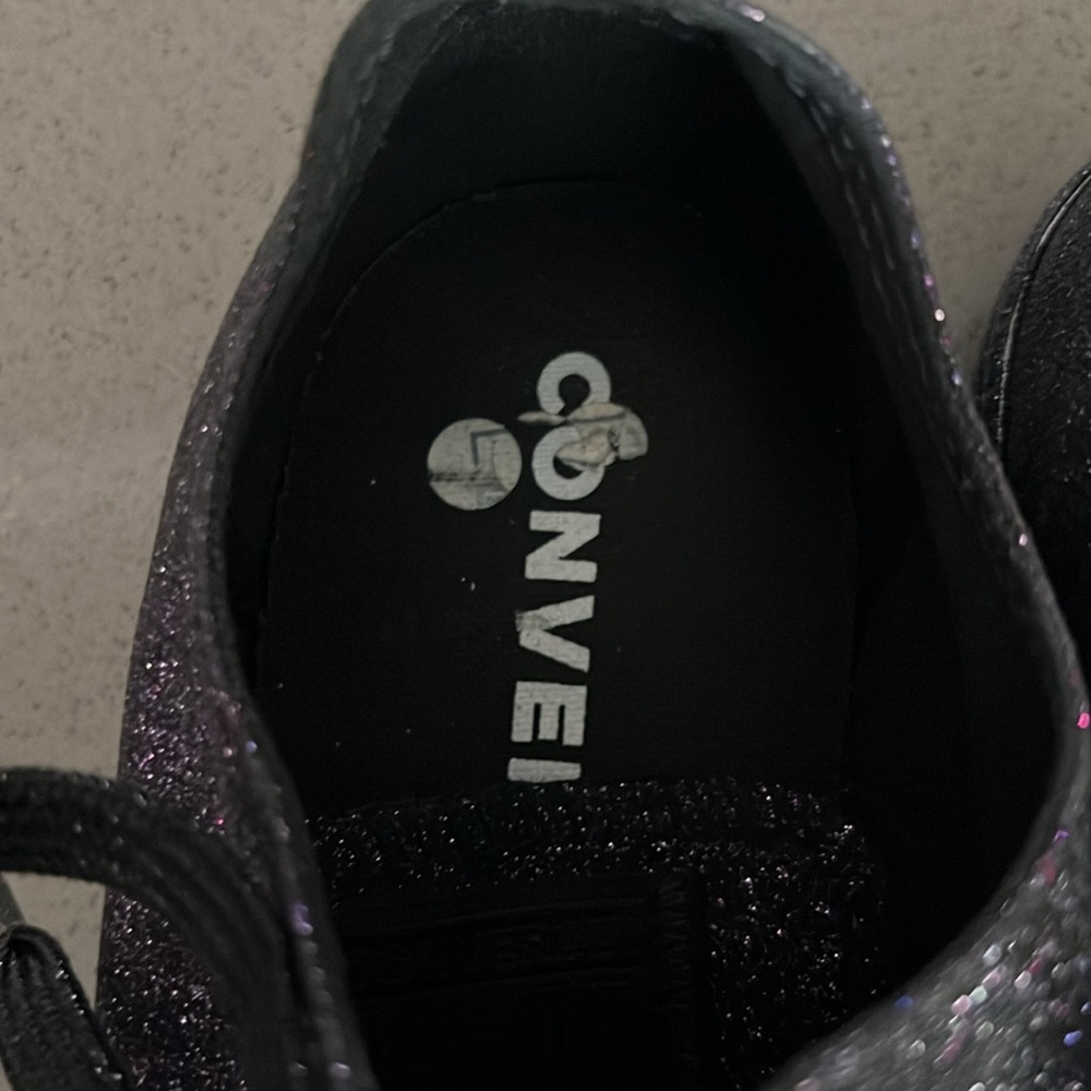 Converse All Star black with purple glitter all over - Picture 10 of 11